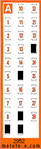 Volante ganador del sorteo 2952 de Chispazo
