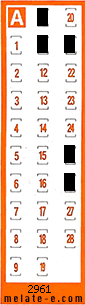 Volante ganador del sorteo 2961 de Chispazo