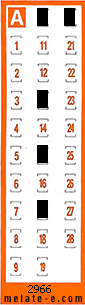 Volante ganador del sorteo 2966 de Chispazo