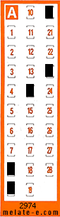 Volante ganador del sorteo 2974 de Chispazo