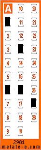 Volante ganador del sorteo 2981 de Chispazo