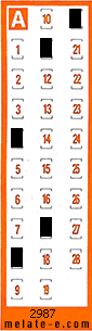 Volante ganador del sorteo 2987 de Chispazo