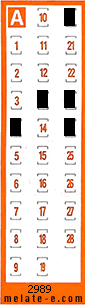 Volante ganador del sorteo 2989 de Chispazo