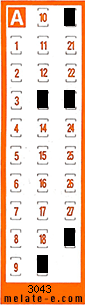 Volante ganador del sorteo 3043 de Chispazo