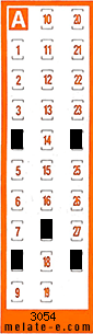 Volante ganador del sorteo 3054 de Chispazo
