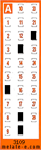 Volante ganador del sorteo 3109 de Chispazo