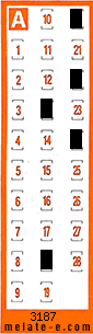 Volante ganador del sorteo 3187 de Chispazo