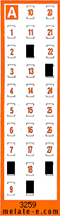 Volante ganador del sorteo 3259 de Chispazo