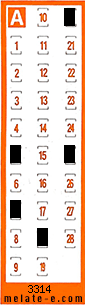 Volante ganador del sorteo 3314 de Chispazo