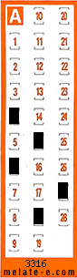 Volante ganador del sorteo 3316 de Chispazo