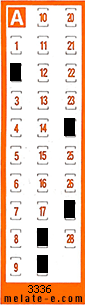 Volante ganador del sorteo 3336 de Chispazo