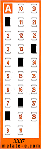 Volante ganador del sorteo 3337 de Chispazo