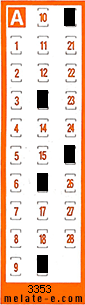 Volante ganador del sorteo 3353 de Chispazo