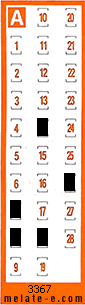 Volante ganador del sorteo 3367 de Chispazo