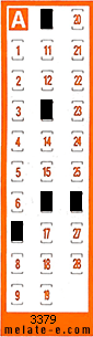 Volante ganador del sorteo 3379 de Chispazo