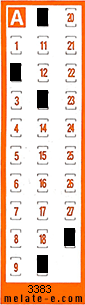 Volante ganador del sorteo 3383 de Chispazo