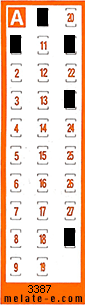 Volante ganador del sorteo 3387 de Chispazo