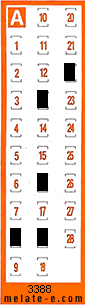 Volante ganador del sorteo 3388 de Chispazo