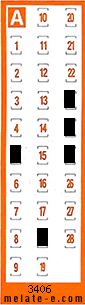 Volante ganador del sorteo 3406 de Chispazo