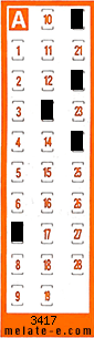 Volante ganador del sorteo 3417 de Chispazo