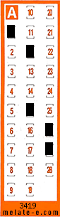 Volante ganador del sorteo 3419 de Chispazo