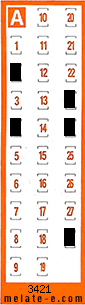 Volante ganador del sorteo 3421 de Chispazo