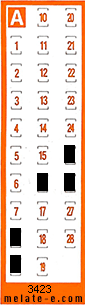 Volante ganador del sorteo 3423 de Chispazo
