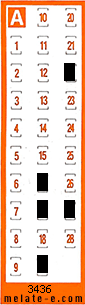 Volante ganador del sorteo 3436 de Chispazo