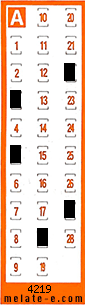 Volante ganador del sorteo 4219 de Chispazo