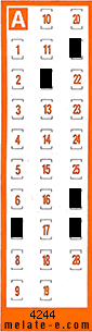 Volante ganador del sorteo 4244 de Chispazo