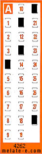 Volante ganador del sorteo 4262 de Chispazo