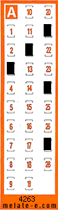 Volante ganador del sorteo 4263 de Chispazo