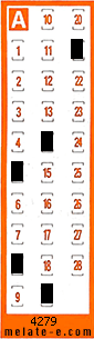 Volante ganador del sorteo 4279 de Chispazo