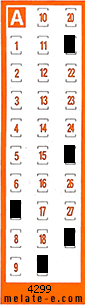 Volante ganador del sorteo 4299 de Chispazo