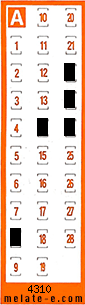 Volante ganador del sorteo 4310 de Chispazo