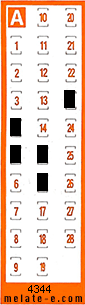Volante ganador del sorteo 4344 de Chispazo