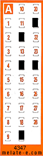 Volante ganador del sorteo 4347 de Chispazo