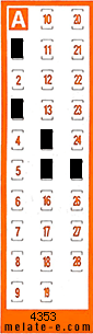 Volante ganador del sorteo 4353 de Chispazo