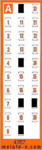 Volante ganador del sorteo 4357 de Chispazo