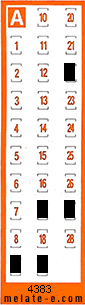 Volante ganador del sorteo 4383 de Chispazo