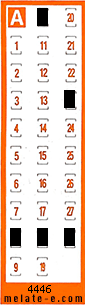 Volante ganador del sorteo 4446 de Chispazo