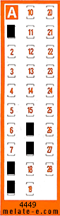 Volante ganador del sorteo 4449 de Chispazo