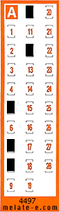 Volante ganador del sorteo 4497 de Chispazo