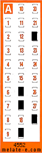 Volante ganador del sorteo 4552 de Chispazo