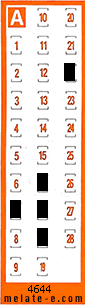 Volante ganador del sorteo 4644 de Chispazo
