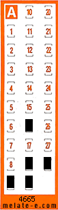 Volante ganador del sorteo 4665 de Chispazo