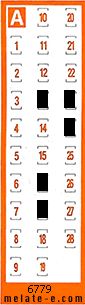 Volante ganador del sorteo 6779 de Chispazo