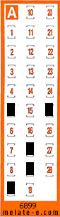 Volante ganador del sorteo 6899 de Chispazo