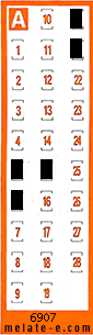 Volante ganador del sorteo 6907 de Chispazo