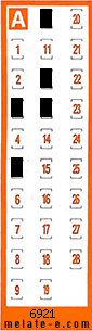 Volante ganador del sorteo 6921 de Chispazo